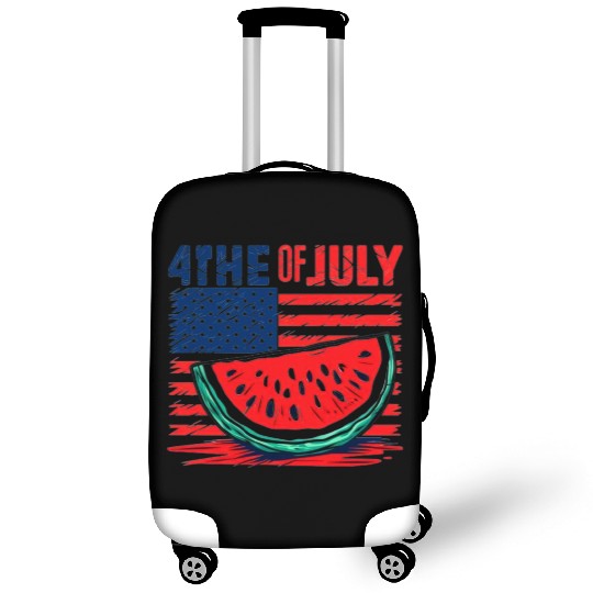 4th of July American Pride Watermelon Vintage Gift Luggage Covers