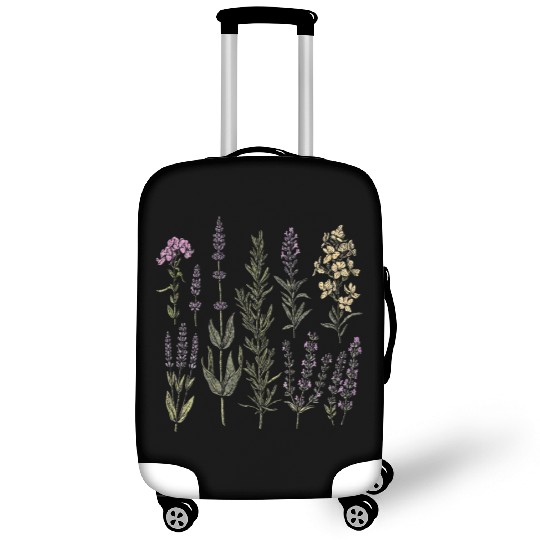 Spring Flower Girl Floral Lavender Flowers Summer Luggage Covers