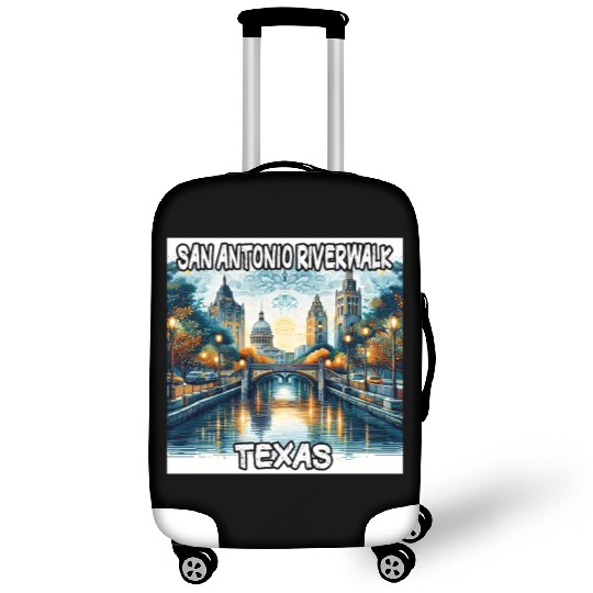 San Antonio Riverwalk Luggage Covers