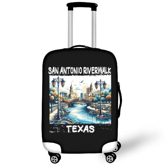 San Antonio Riverwalk Luggage Covers