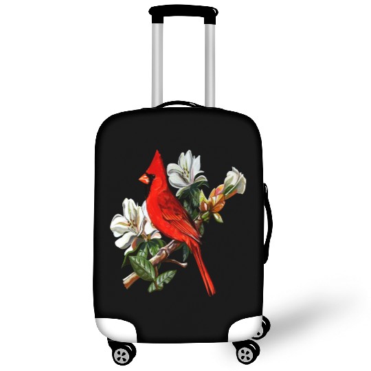 Northern Red Cardinal On A Branch Luggage Covers