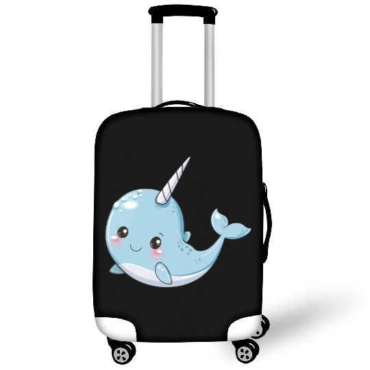 Adorable Narwhal Fantasy Encounter Luggage Covers
