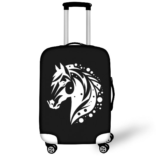 Horse Head Vintage Tribal Portrait Pony Tattoo Luggage Covers