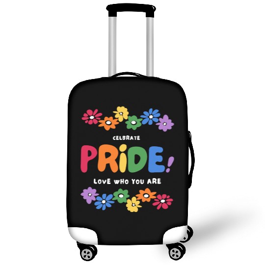 Floral Rainbow Queer Pride: Love Who You Are Luggage Covers