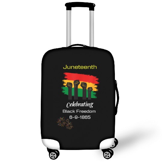 Juneteenth celebrating black freedom history Luggage Covers