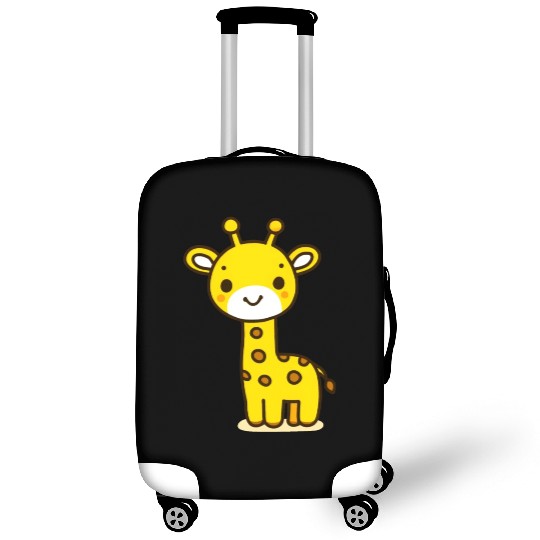 Friendly Stick Figure Giraffe Luggage Covers