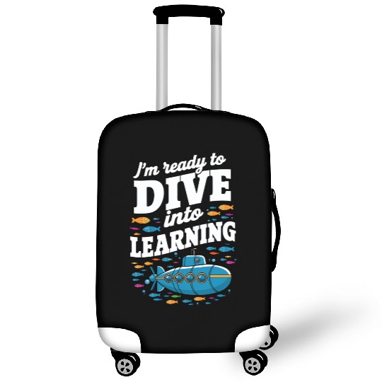 School Submarine Ready To Dive Into Learning Luggage Covers