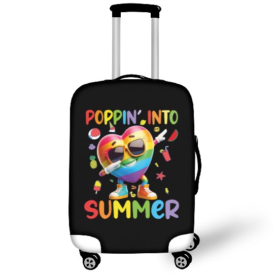 hello teacher Happy day preschool summer student Luggage Covers