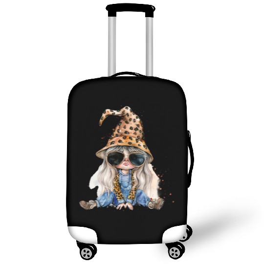 Leopard Print Gnome Clipart Images, Girly Luggage Covers
