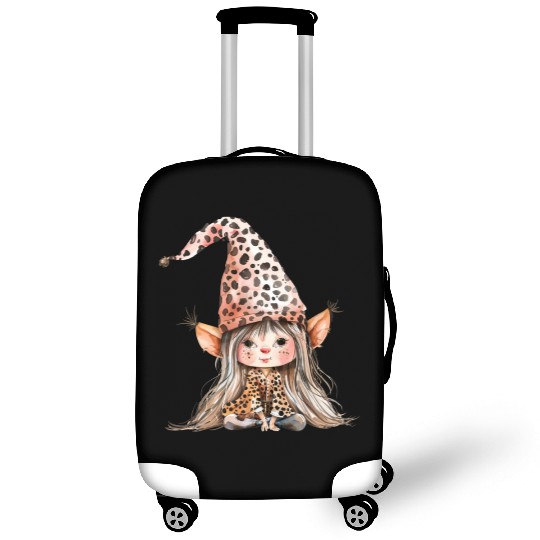 Leopard Print Gnome Clipart Images, Girly Luggage Covers