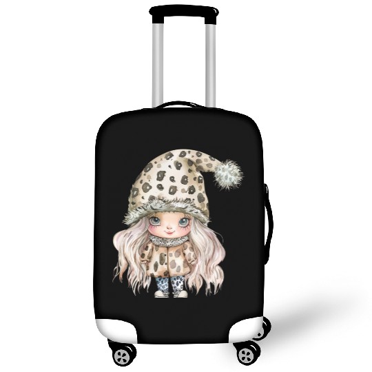 Leopard Print Gnome Clipart Images, Girly Luggage Covers