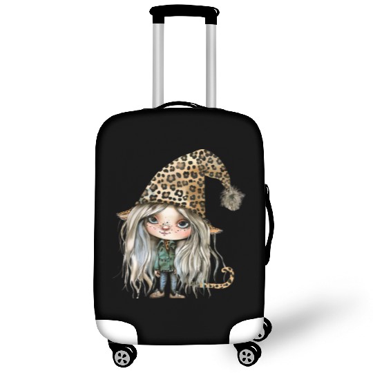 Leopard Print Gnome Clipart Images, Girly Luggage Covers