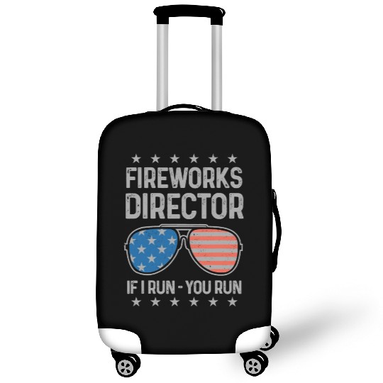 4th Of July Fireworks Funny Fireworks Director Luggage Covers