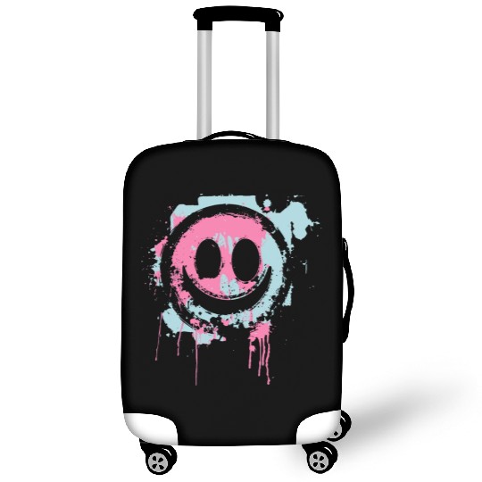 Graffiti Smiley Face - Urban Street Art Luggage Covers