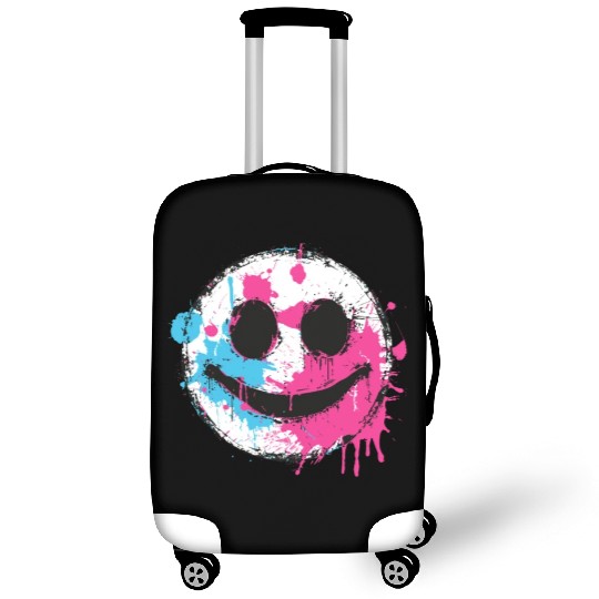 Graffiti Smiley Face - Urban Street Art Luggage Covers