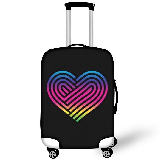 Rainbow Heart Homosexuality LGBT Love Luggage Covers