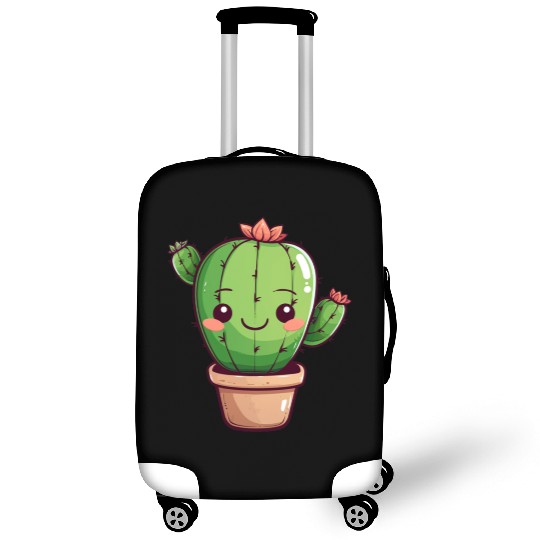 Cute Kawaii Cactus Clipart, Cute Cactus PNG Luggage Covers