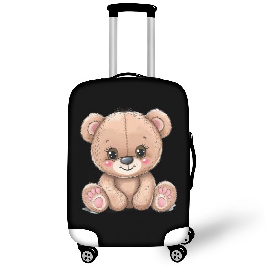 Cute Kawaii Teddy Bear Clipart, Cute Teddy Bear Luggage Covers
