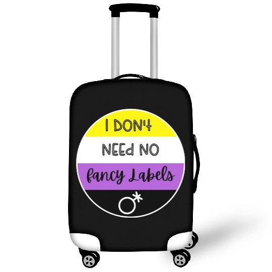 I don't need no fancy Labels - Non Binary Pride Luggage Covers