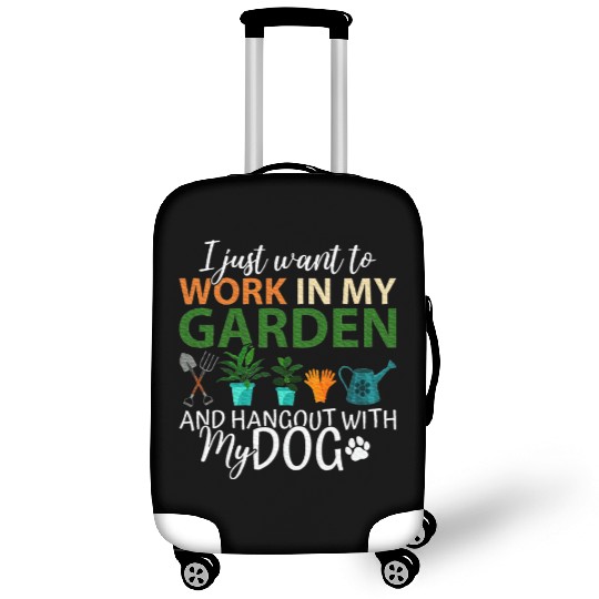 Gardening Dog Lover Gardener Garden Pet Plants Luggage Covers