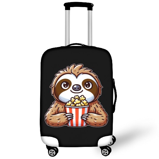 Funny sloth popcorn cinema movie Luggage Covers
