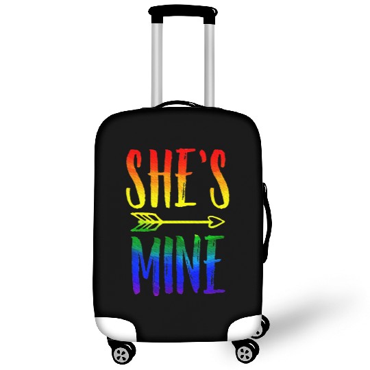 I'm Hers She's Mine LGBT Pride Lesbian Couple Luggage Covers