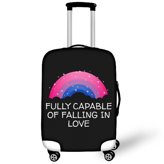 Capable of Falling in Love Bisexual LGBTQ Bi Pride Luggage Covers