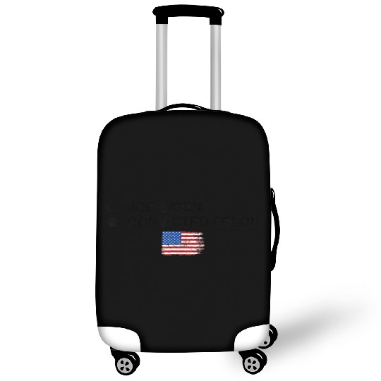Joe Biden Vs Convicted Felon Funny 2024 Flag Luggage Covers