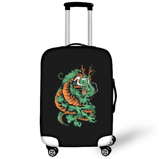 Angry Japanese Dragon Tattoo Luggage Covers