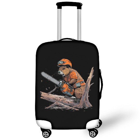 Beaver Lumberjack Chainsaw Luggage Covers