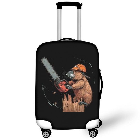 Beaver Lumberjack Chainsaw Luggage Covers