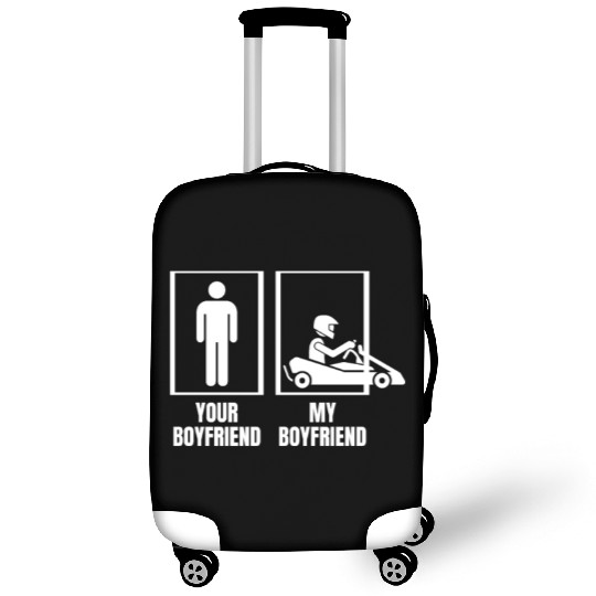 Go Karting Your Boyfriend My Boyfriend Funny Luggage Covers