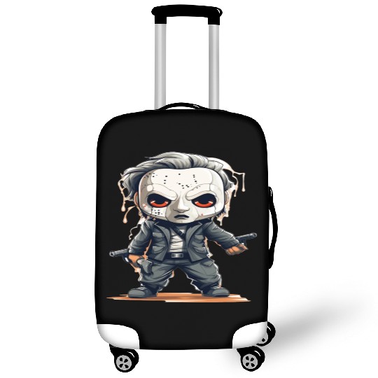 Chibi Horror Icon - Cute yet Deadly Masked Charact Luggage Covers