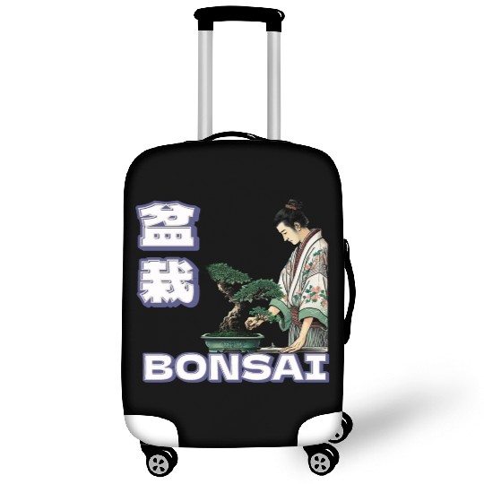 Bonsai Caretaker in Ukiyo-e Luggage Covers