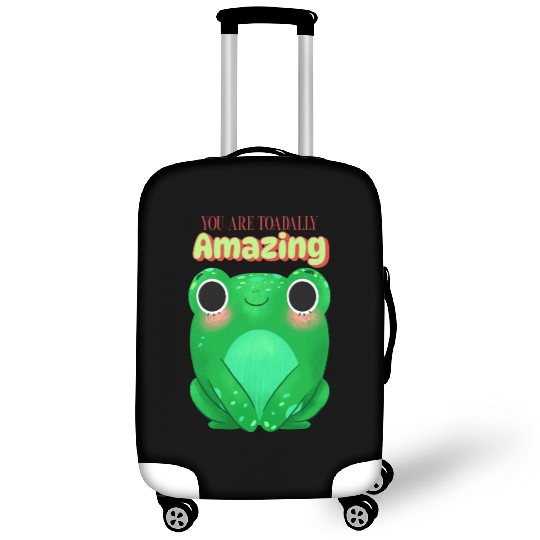 Toad with funny quote Luggage Covers