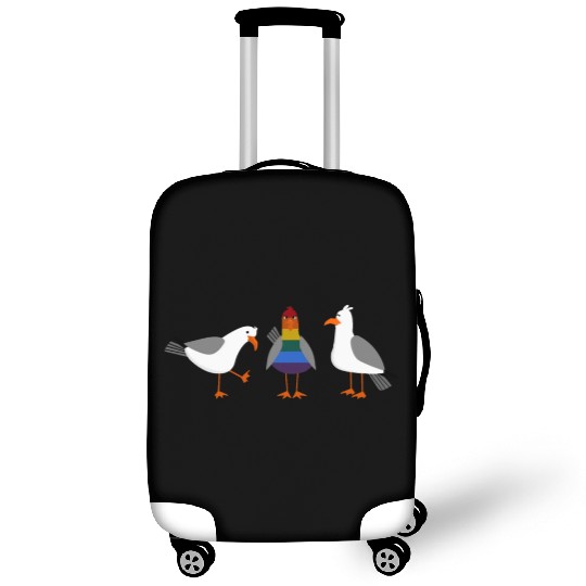 Seagull LGBT Gay Lesbian Rainbow Flagge Luggage Covers