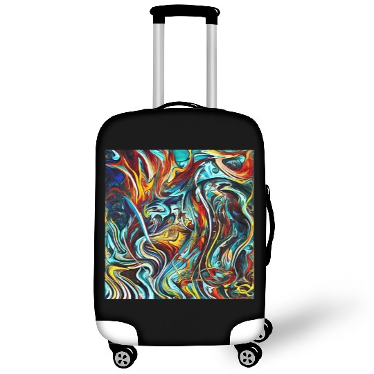Multi abstrack Luggage Covers