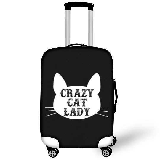 Crazy Cat Lady Luggage Covers - Funny Cats Lovers Kitten