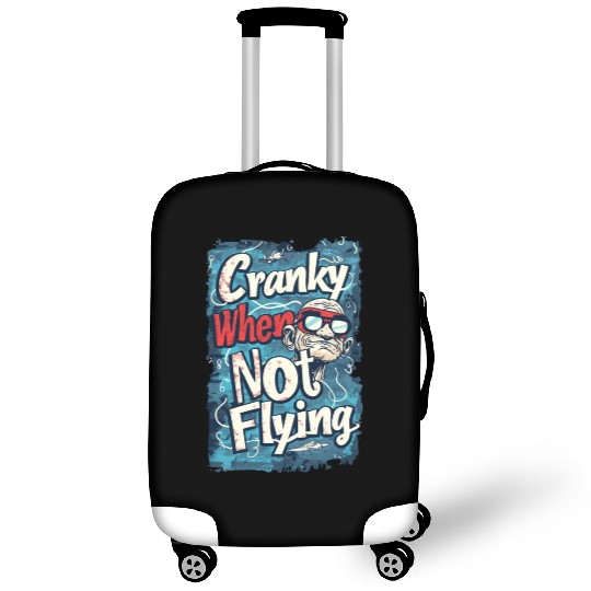 Cranky When Not Flying Luggage Covers
