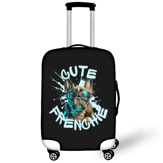 Cute frenchie Luggage Covers