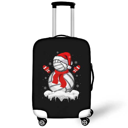 Volleyball Snowman Christmas Fun Luggage Covers