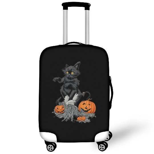 Witchy Black Cat Luggage Covers