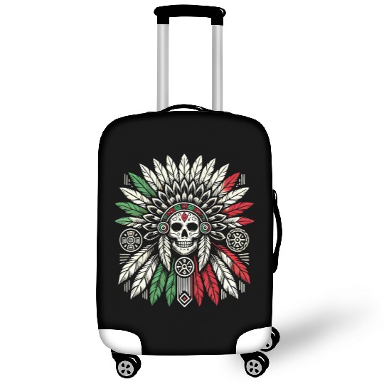 Aztec Warrior Indigenous Mexican Aztec Jaguar Luggage Covers