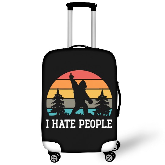 I Hate People Sasquatch Bigfoot Funny Sarcastic Luggage Covers