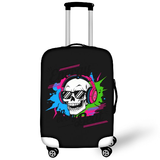 Rock Your Vibe: Urban Skull Luggage Covers with Edgy Style!