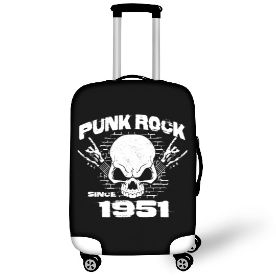 73rd Birthday - Punk Rock Since 1951 Skull Rock Luggage Covers