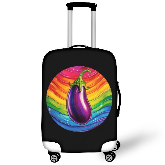 LGBTQ Eggplant Luggage Covers