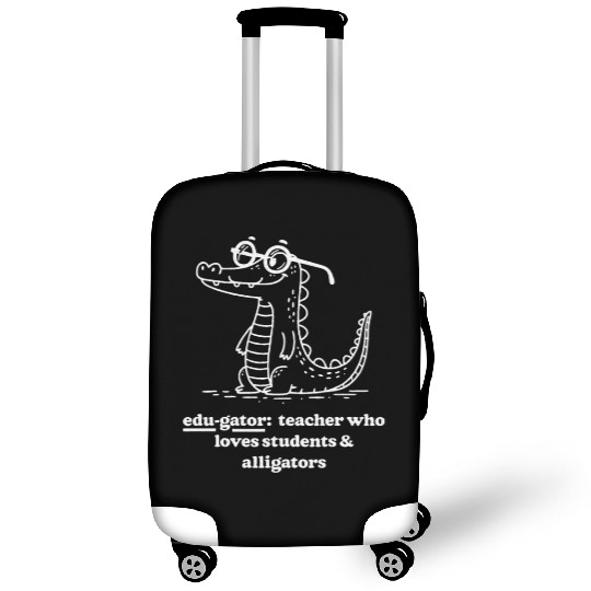Elementary Teacher Edu gator Loves Luggage Covers
