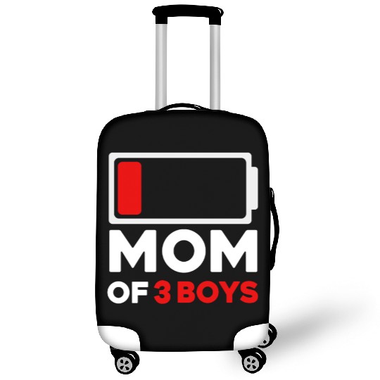 Tired Mom Of 3 Boys Low Battery Luggage Covers
