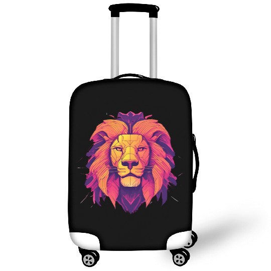 Majestic lion face Luggage Covers
